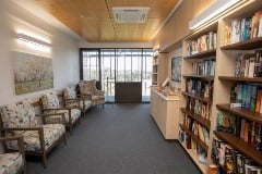 Dovetree has a peaceful Library for reading